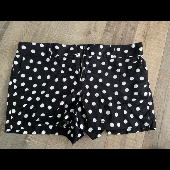 LOFT Pants - Loft outlet size 12 black & white polka dot shorts